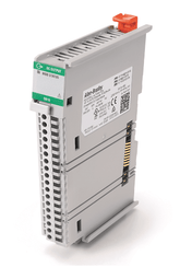 Rockwell 5069-OB16 Allen Bradley Compact 5000 DC Output Module with clear label and status indicators.